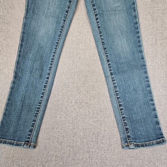 Aeropostale Floral Embroidered Blue Denim Jeans – Boho Y2K Vibe, Size 0 - Picture 3 of 11